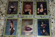 Lot Of 6 Super Stars 1995 Playboy Chromium Monroe,Parton,Jackson,fields,etc Mint picture
