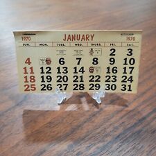 Vintage 1970 Black History Replacement For Advertising Calendar Complete picture