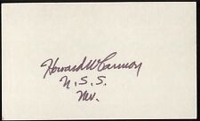Howard W Cannon Signed Index Card 3x5 Autographed Signature AUTO  picture