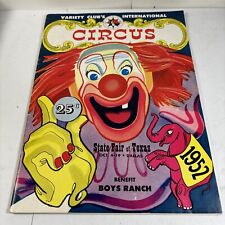 State Fair Texas Oct 4-19 1952 Circus Variety Club International Program picture