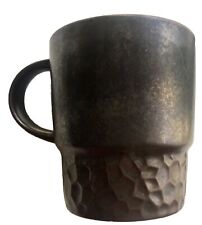 Starbucks Hammered Brown Bronze Metallic Finish Stackable Coffee Mug 2013 14oz picture