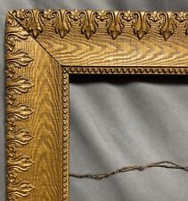 Antique Early 1900s Gold Gilt Gesso Wood Frame 35