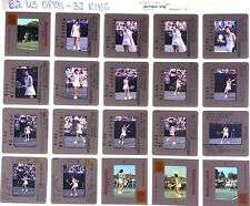 LG13-8 '82 US OPEN BILLY JEAN KING TENNIS (20 PC LOT) 35MM COLOR TRANSPARENCIES picture