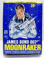 1979 James Bond 007 Moonraker Movie FULL 36 Wax Pack Trading Card Box Topps picture