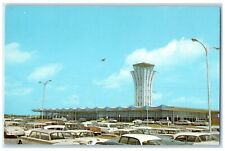 c1950's Beautiful Robert Mueller Airport Control Tower Austin Texas TX Postcard picture
