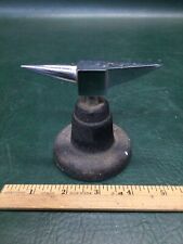 Vintage Small Jeweler's Watch Makers Chrome Plates Staking Anvil picture