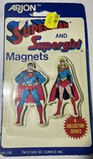 Vintage 1982 Arjon Superman & Supergirl Magnets-Sealed- Look Rare SUPER COOL picture