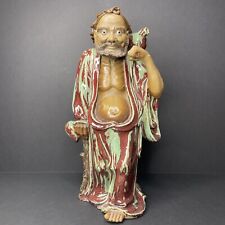 Vintage Shiwan Wucai Porcelain Pottery Water Monk 14