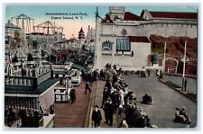 1914 Amusement Luna Park Coney Island Brooklyn New York NY Antique Postcard picture