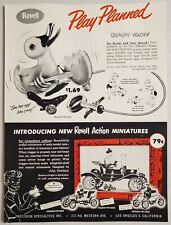 1951 Print Ad Revell Toy Early Car Model Miniatures Quacky Wacky Los Angeles,CA picture