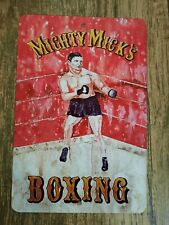 Mighty Micks Boxing 8x12 Metal Wall Sign Garage Man Cave Rocky picture