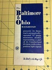 Vintage Brochure The Baltimore & Ohio Railroad 