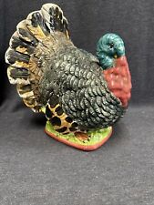 Vintage Ceramic Turkey  Thanksgiving Centerpiece Figurine Large 12” Beauty picture