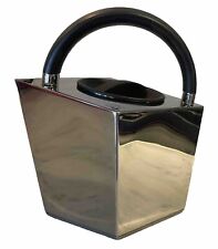 Modernist Cubist Stainless Tea Kettle by Luca Trazzi for Viceversa Milan 1990s picture