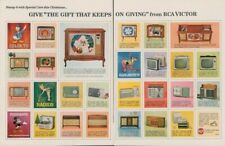 1963 RCA Victor Television Santa Claus Disney Mickey Mouse Radio Print Ad LO5 picture