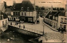 Le Bassin la Rue du Chiteau Guines France UNP DB Postcard C1 picture