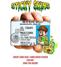 El Chapo Super Credit Card Skin Cover / Wrap Decal Pre-Cut Sticker picture