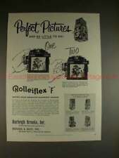 1959 Rollei Rolleiflex F Camera Ad - Perfect Pictures picture