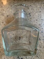 Vintage Lavoris Mouthwash Bottle w/ Stopper—Decorative Heavy Glass, Nice Shape picture