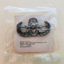 EOD SENIOR QUALIFICATION BADGE MADE 1983 - NEW - REGULAR SIZE - MADE IN THE USA picture