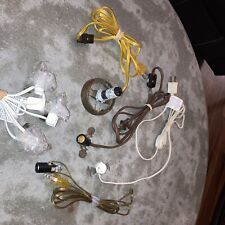 LOT OF 5/ Cord For  CHRISTMAS VILLAGE / Night Light Corded Sockets/ picture