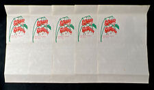 c. 1890s Lot of 5 Beautiful VICTORIAN Bleeding Hearts Ruled Stationary Sheets picture