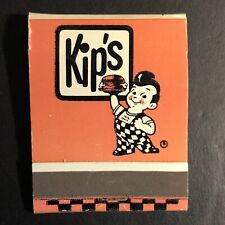 Kip's Big Boy Hamburger Restaurants Full Matchbook Texas c1960's-73 VGC Scarce picture