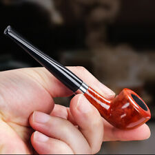 Classic Bruyere Pipe Handmade Solid Wood Long Handled Pipe Tobacco Pipes picture
