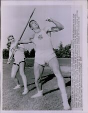 LG786 1964 Wire Photo PHIL CONLEY Olympic Jevelin Thrower Stanford California picture
