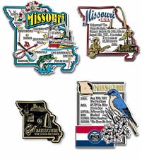 Missouri Four-Piece State Magnet Set by Classic Magnets, Includes 4 Designs picture