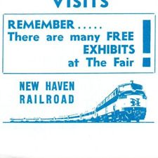 1964 New Haven Railroad New York World's Fair Route Schedule Handbill Poster picture