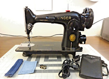 Heavy Duty SINGER 201-2 Gear Drive Sewing Machine - DENIM LEATHER - Serviced picture