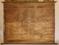 French Antique Europe Map Dating 1926 in Original Frame picture