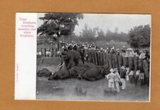 1899 Siam Thailand Postcard Removing Wounded Elephants Thai picture