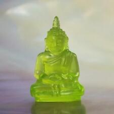 Miniature Image of the Buddha Sculpture Peridot Green Chalcedony Carving 6.00 ct picture
