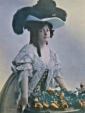 1907 Vintage Magazine Illustration Actress Bertha Galland picture
