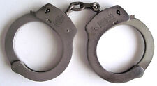 SMITH & WESSON EARLY MODEL 90 HANDCUFFS WITH KEY- CENTERED DETENT 1950's picture