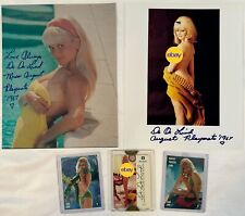 LOT of  Playmate Miss August 1967 DeDe Lind Amazing Auto Photos & Cards picture