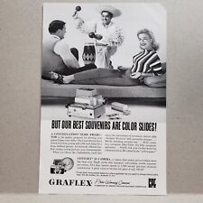 1958 Graflex Slide Projector Camera Print Ad 35mm Color Slides picture