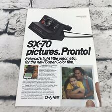 Vtg 1976 Polaroid SX-70 Camera Print Ad Advertising Art  picture