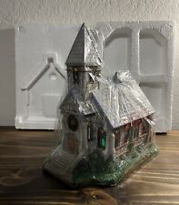 Vintage PartyLite OLDE WORLD VILLAGE THE CHURCH Tea Light House NEW In Box Nice picture