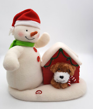 Hallmark Jingle Pals Deck the Halls Duo Plush Singing Musical Snowman Dog 2011  picture