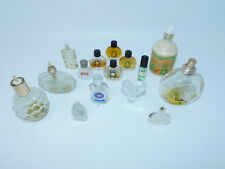 Large Lot Of 15 Vintage Miniature Perfume Parfum Bottles 1930’s-70’s . picture