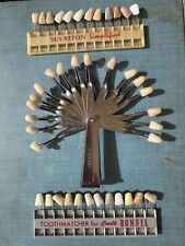 Vintage German dentist tooth matcher metal plastic folding charts lot oddities picture
