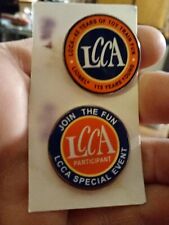 2 Lionel Colectors Club Of America Pins 1 inch HO Scale Model Train LCCA picture