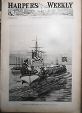 Harper's Weekly April 22, 1893 - Naval maneuvers; Circus; French cavalry;Artists picture