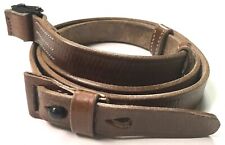 WWII GERMAN MP STURM RIFLE LEATHER RIFLE CARRY SLING-BROWN LEATHER picture