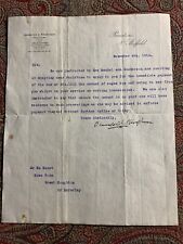 1914 Letter Rachel Ann Sanderson Unpaid Wages Home Farm Great Houghton Yorkshire picture