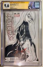 The Amazing Spider-Man #4 (2014) 1st app Silk, Signed Campbell Sketch Cover picture