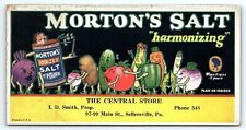 c1910 SELLERSVILLE PA CENTRAL STORE MORTON'S SALT ADVERTISING INK BLOTTER Z5532 picture